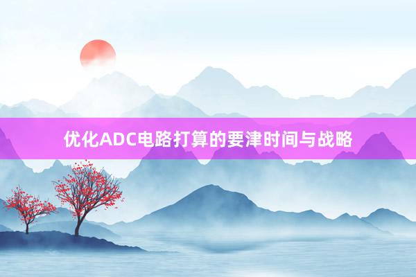 优化ADC电路打算的要津时间与战略